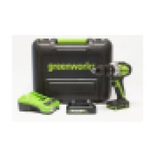 Дрель-шуруповерт ударная аккум. Greenworks 24V GD24DD60K2 60Нм в кейсе