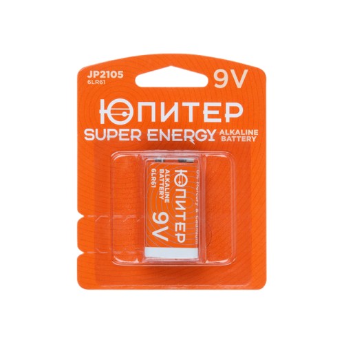 Батарейка 6LR61 9V alkaline ЮПИТЕР